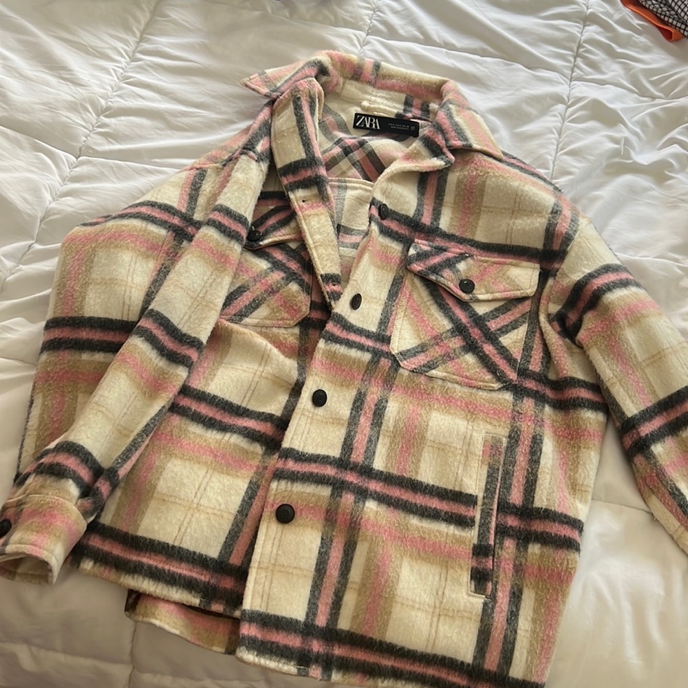 Zara Oversized Shirt Jacket